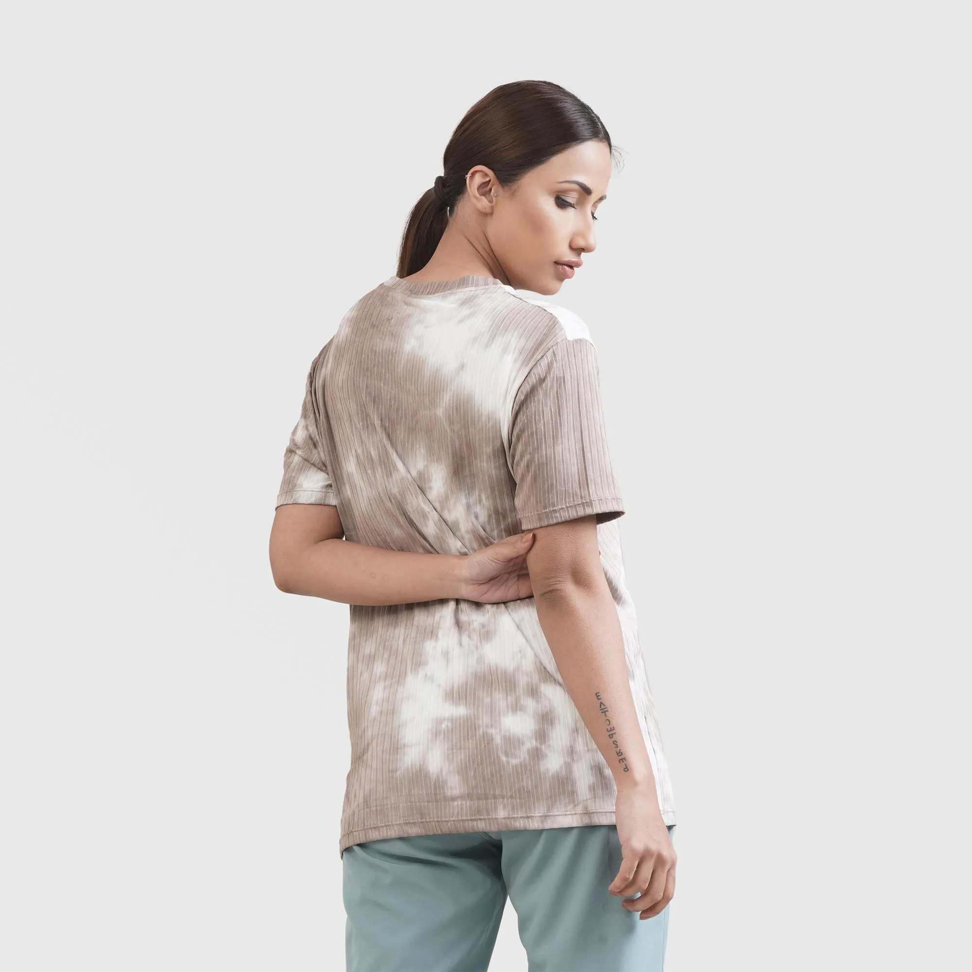 Shibori Tee (Brown)