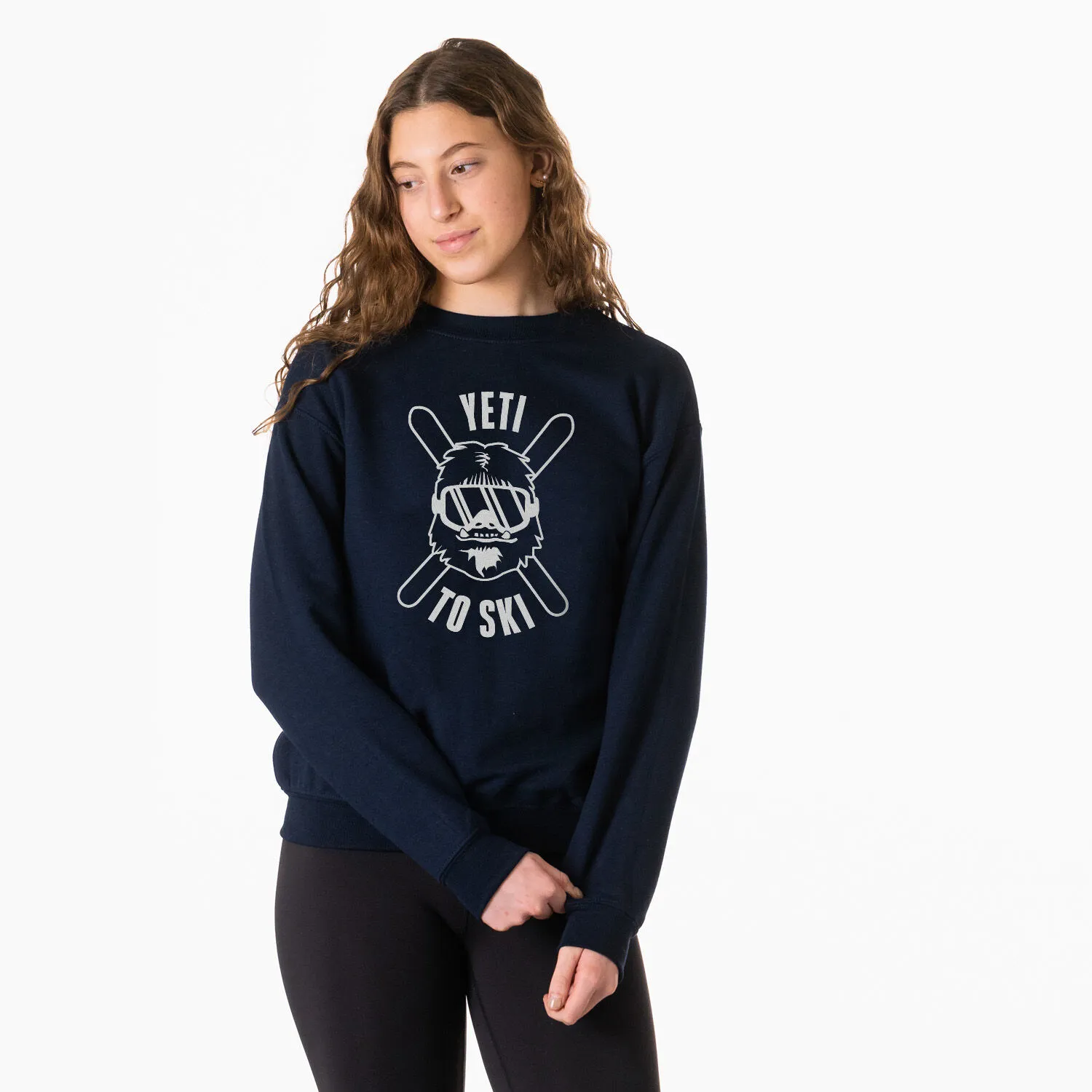 Skiing Crewneck Sweatshirt - Yeti To Ski 