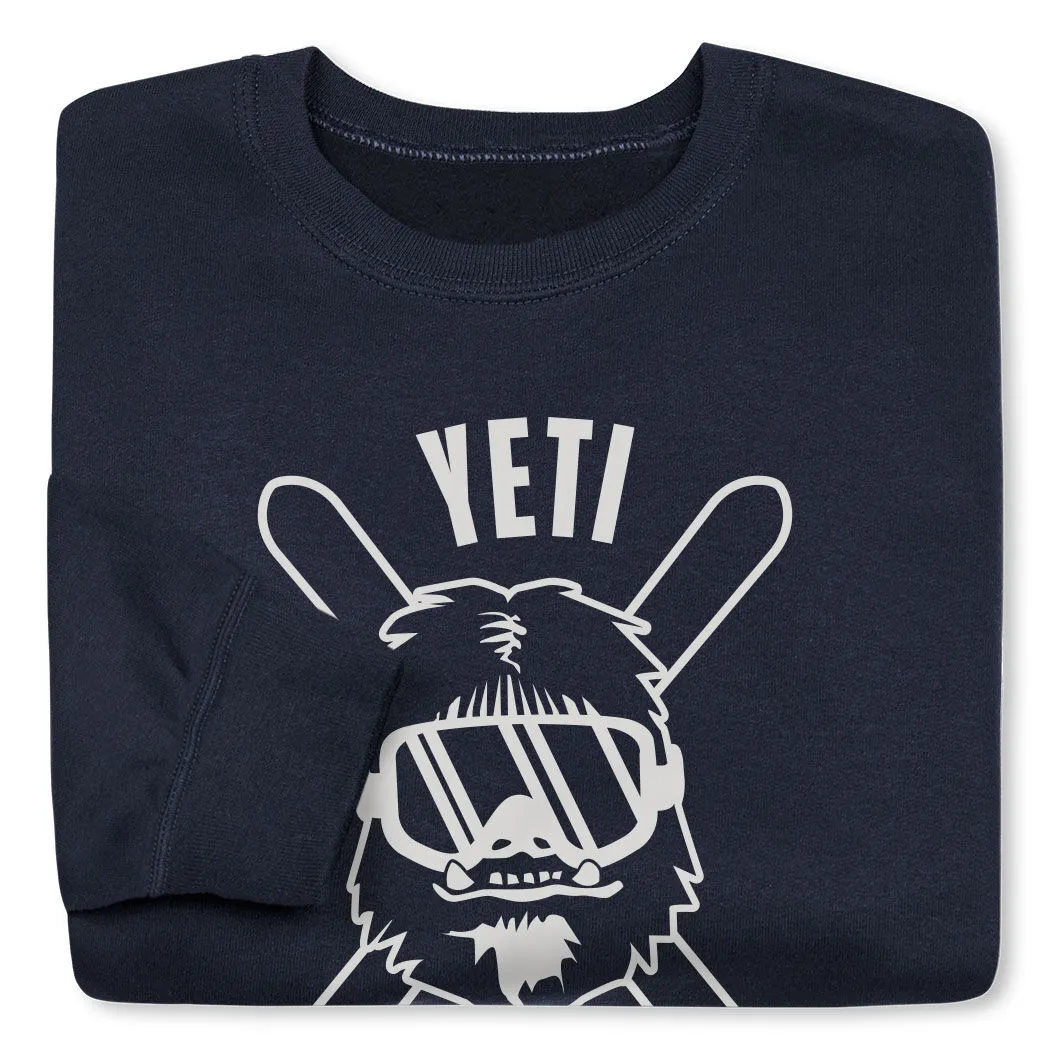 Skiing Crewneck Sweatshirt - Yeti To Ski 