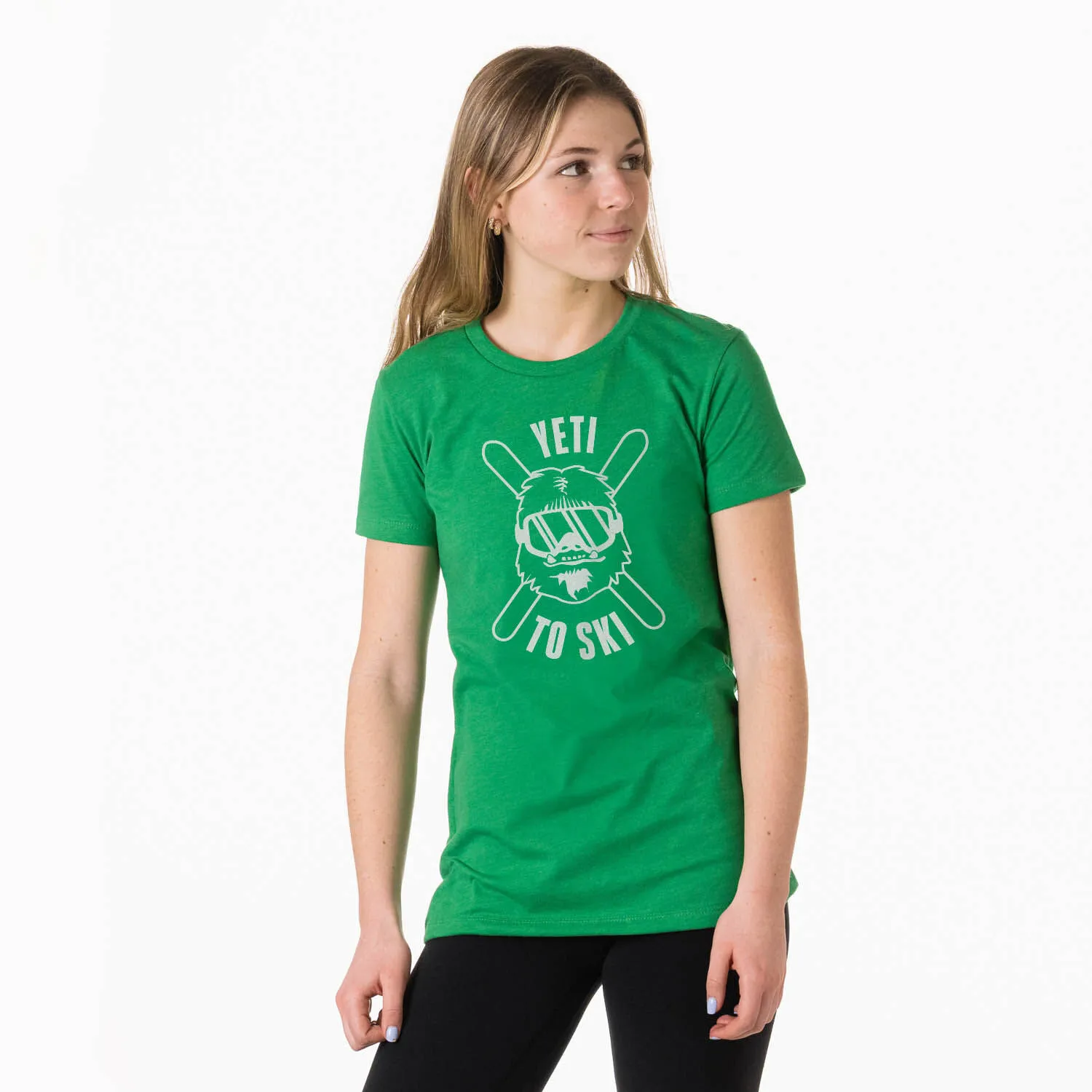 Skiing Women's Everyday Tee - Yeti To Ski 