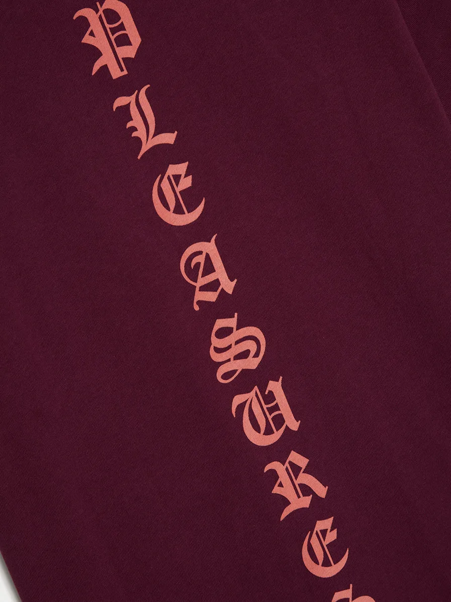 Sorrow Heavyweight T-Shirt, Burgundy