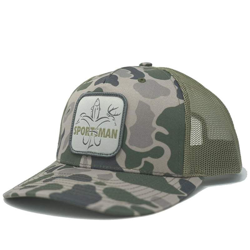 Sportsman Old School Camo Snapback