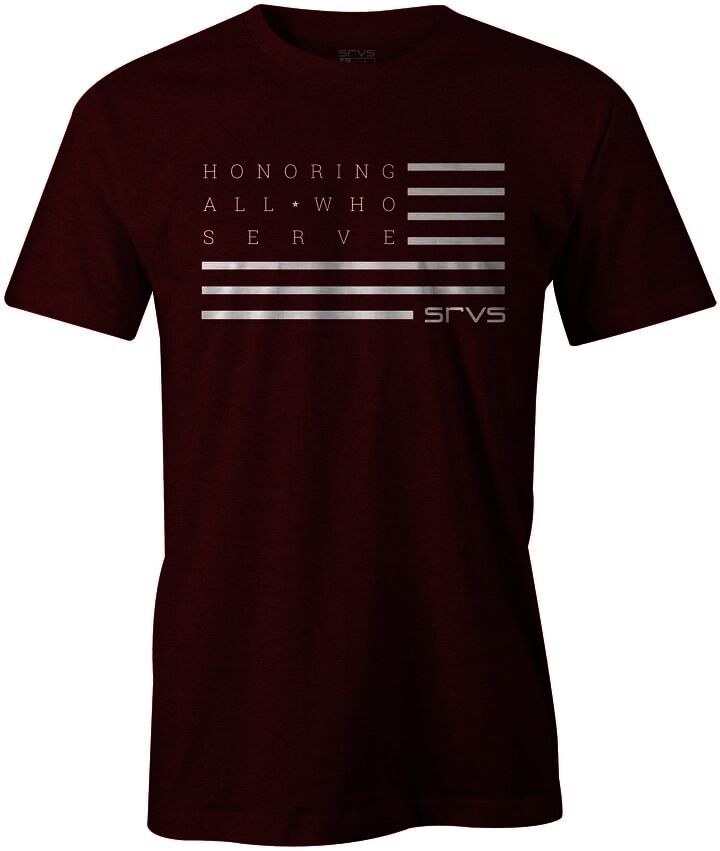 SRVS Gear Men's Hill Tee in Maroon