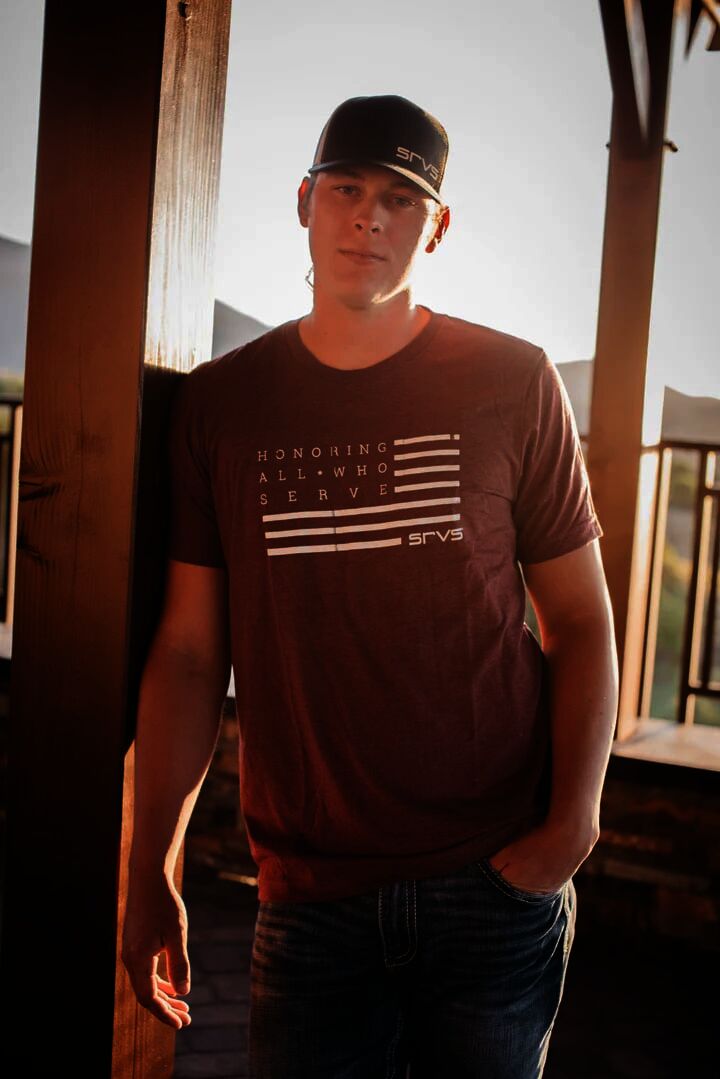 SRVS Gear Men's Hill Tee in Maroon