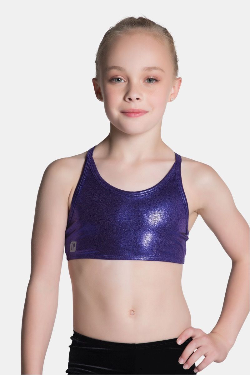 Sylvia P Purple Mystique Crop Top