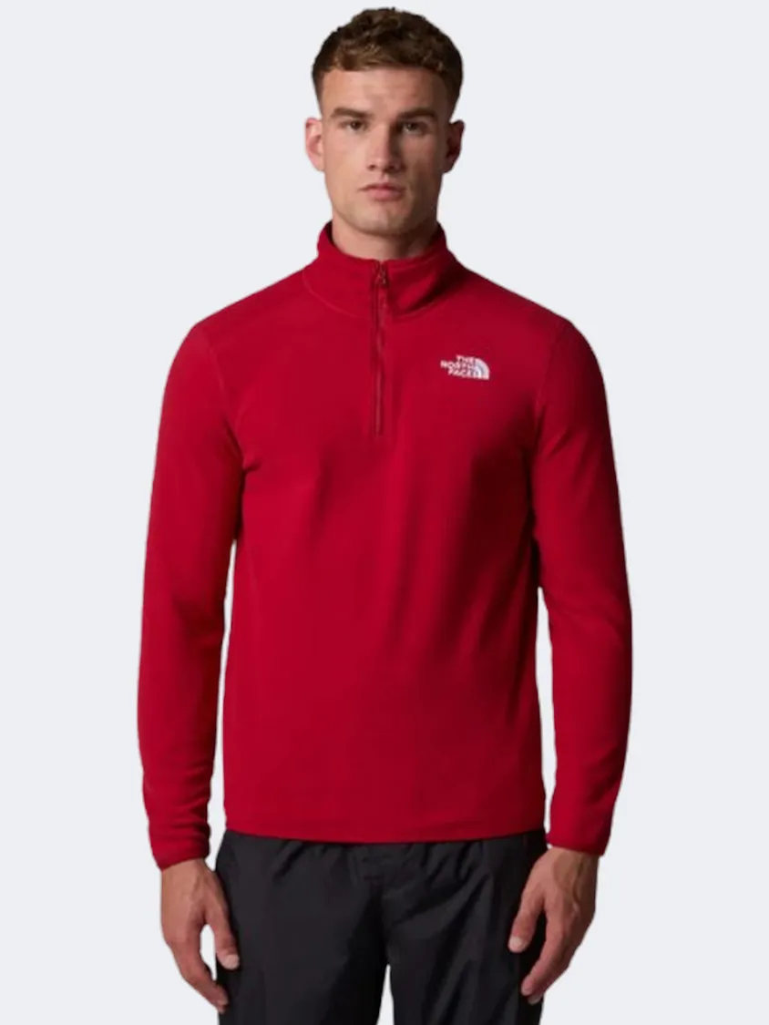 The North Face 100 Glacier Men Skiing Fleece Garnet Red