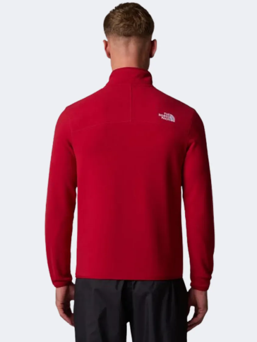 The North Face 100 Glacier Men Skiing Fleece Garnet Red