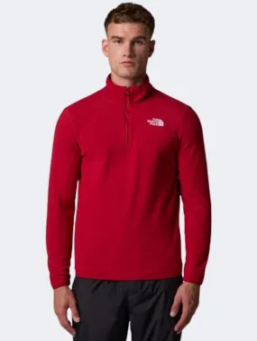 The North Face 100 Glacier Men Skiing Fleece Garnet Red