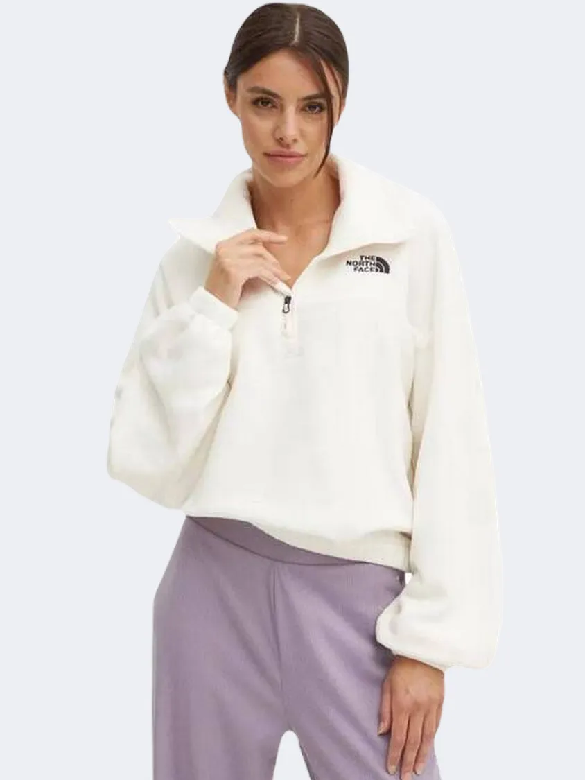 The North Face 100 Glacier Women Skiing Fleece White Dune