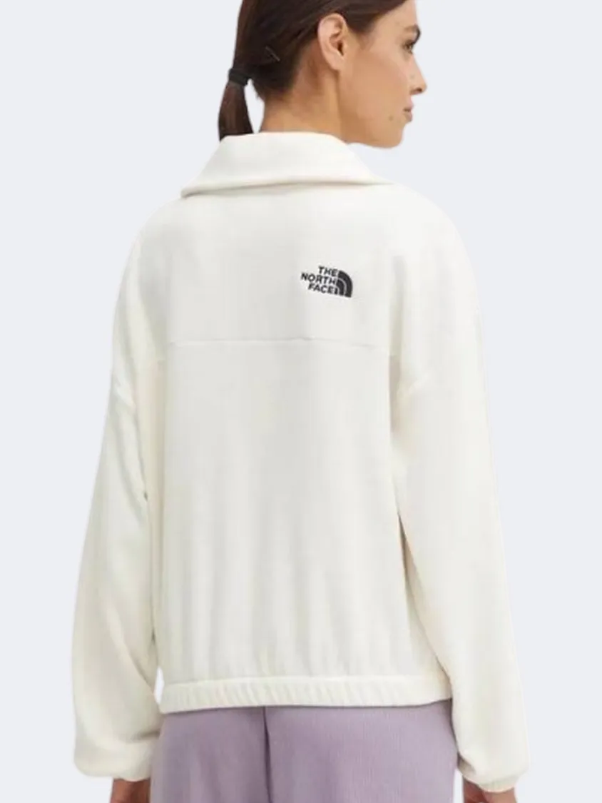 The North Face 100 Glacier Women Skiing Fleece White Dune