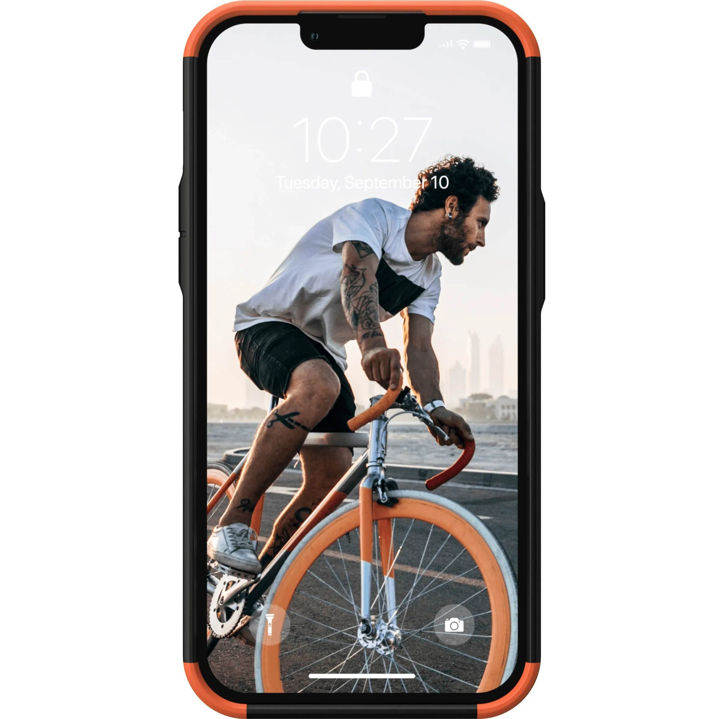 UAG Urban Armor Gear Civilian Series Protective Case iPhone 13 Pro Max 6.7 Black Orange