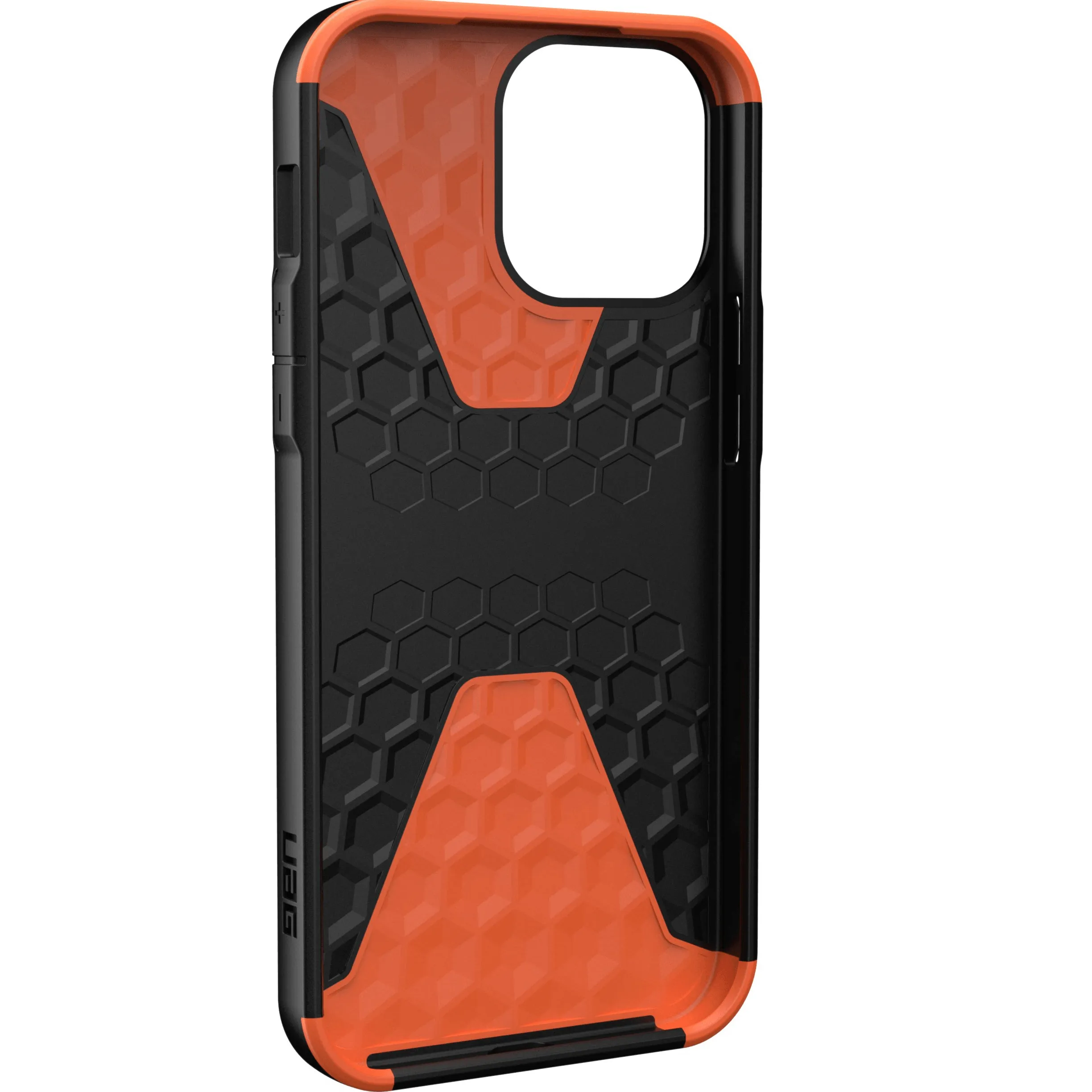 UAG Urban Armor Gear Civilian Series Protective Case iPhone 13 Pro Max 6.7 Black Orange