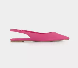 Womens Office Fling Pointed Sling Backs Pink