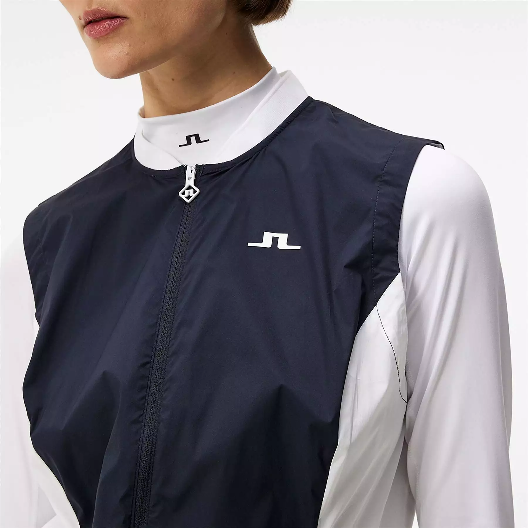 Womens Thorine Stretch Wind Pro Gilet JL Navy - SS24