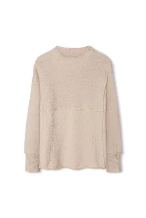 Zulu  Zephyr Women's Organic Cotton Knit Jumper Stone Size 10